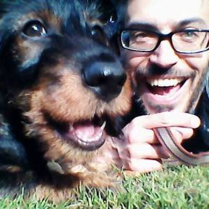 Toby Oliver with Lennie